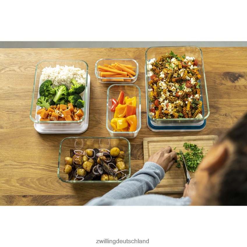 Küche Zwilling fresh & save l Vakuumbox, Glas, la mer 484N62491 - Zwilling Topfset