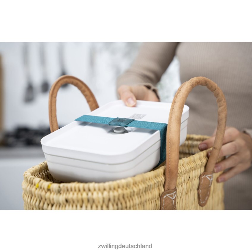 Küche Zwilling fresh & save l flache Vakuum-Brotdose, Kunststoff, weiß-grau 484N62514 - Zwilling Deutschland