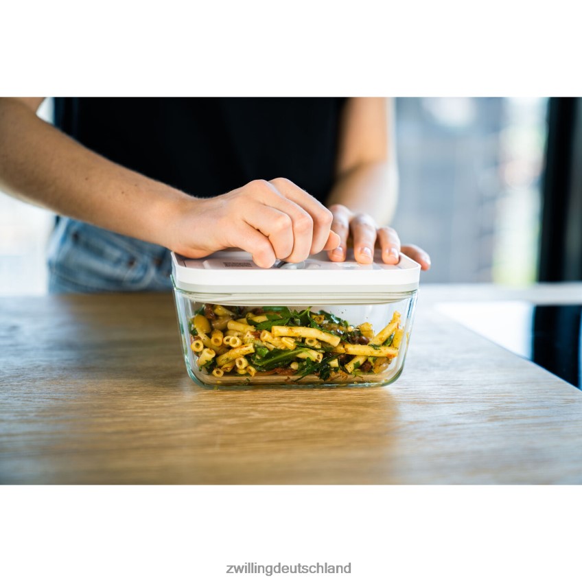 Küche Zwilling fresh & save m / 2-teiliger Mittelvakuumbehälter, Glas, grau 484N62471 - Zwilling Besteck