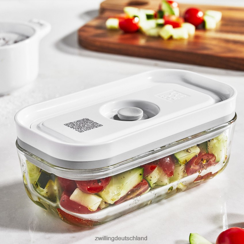 Küche Zwilling fresh & save s / 2-teiliger kleiner Vakuumbehälter, Glas, grau 484N62467 - Zwilling Topfset
