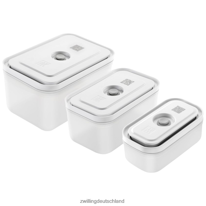 Küche Zwilling fresh & save s/m/l / 3-teiliger Vakuumbehälter, Kunststoff, halbtransparent-grau 484N62476 - Zwilling Topfset