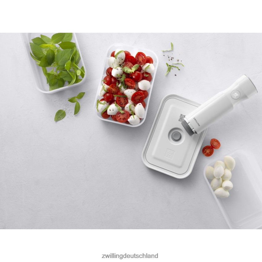 Küche Zwilling fresh & save s/m/l / 3-teiliger Vakuumbehälter, Kunststoff, halbtransparent-grau 484N62476 - Zwilling Topfset