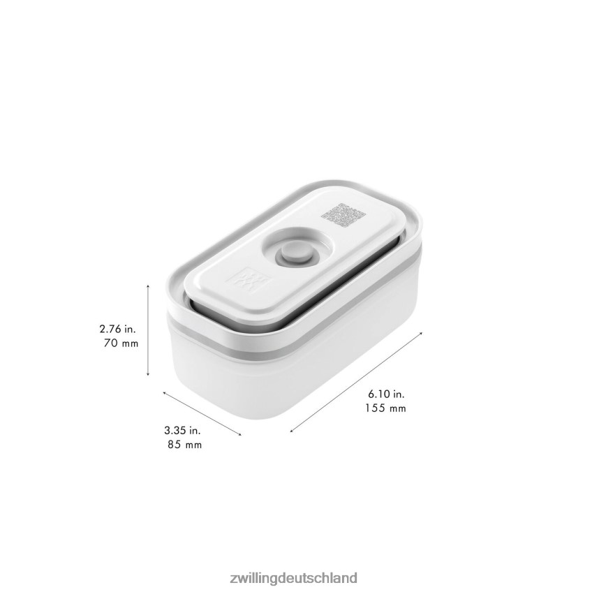 Küche Zwilling fresh & save s/m/l / 3-teiliger Vakuumbehälter, Kunststoff, halbtransparent-grau 484N62476 - Zwilling Topfset