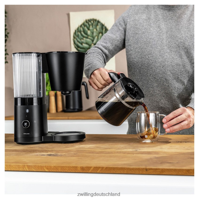 Küche Zwilling Enfinigy 1,5 l / 48 oz Tropfkaffeemaschine mattschwarz 484N62546 - Zwilling Besteck